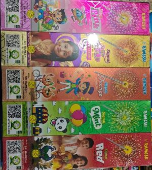 RAINBOW COLORS 5 IN 1 SPARKLERS
